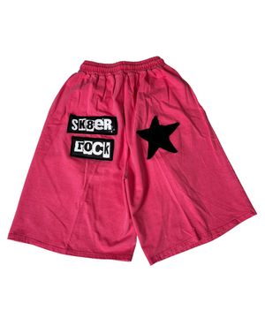 Rock Star Pigment Bermuda Shorts ((pink))
