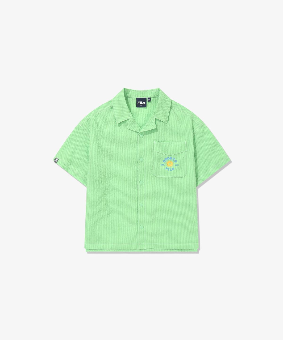 휠라 키즈(FILA KIDS) NATURE 시어서커 셔켓