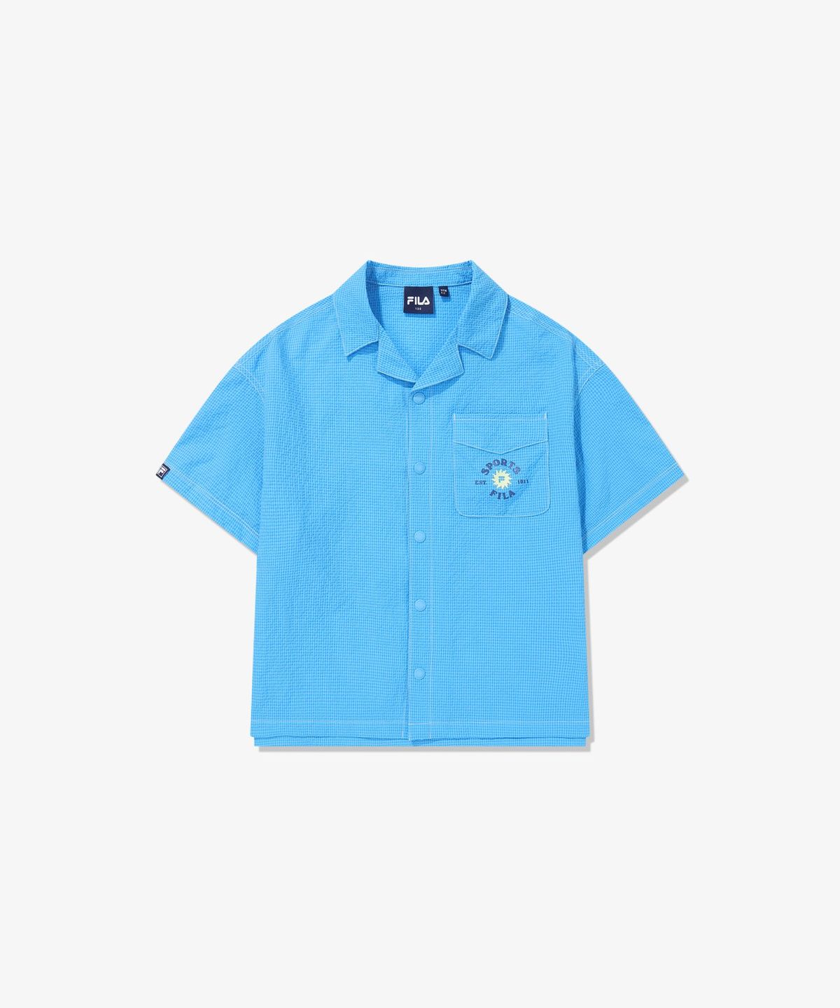 휠라 키즈(FILA KIDS) NATURE 시어서커 셔켓