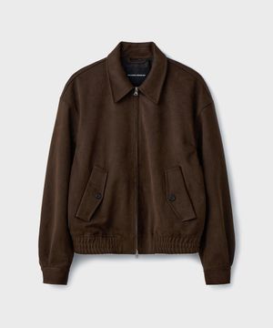 FAKE SUEDE BLOUSON JACKET [BROWN]