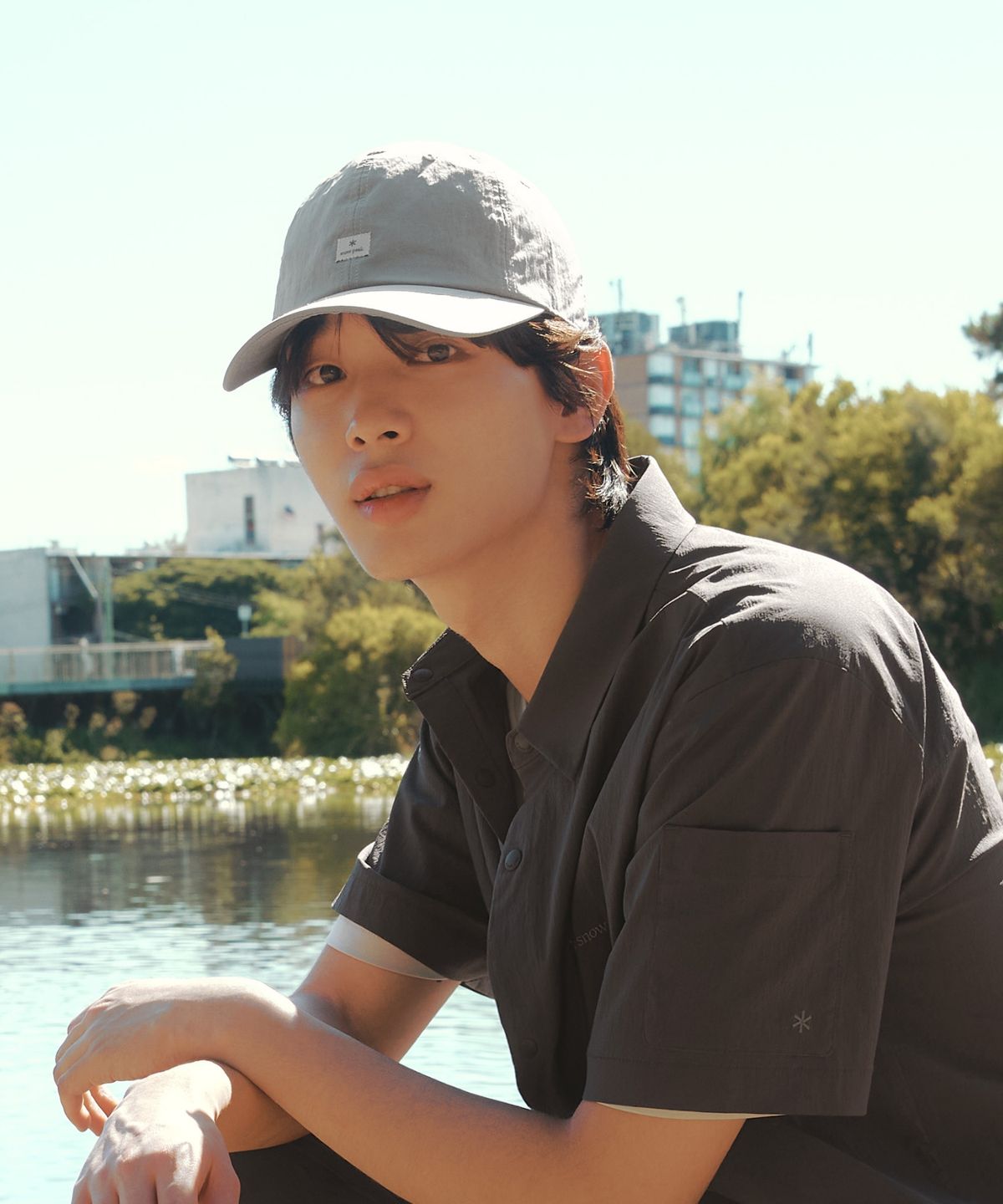 스노우피크 어패럴(SNOWPEAK APPAREL) 에코 타슬란 베이스 볼캡 (S26ZUFBC71) Gray
