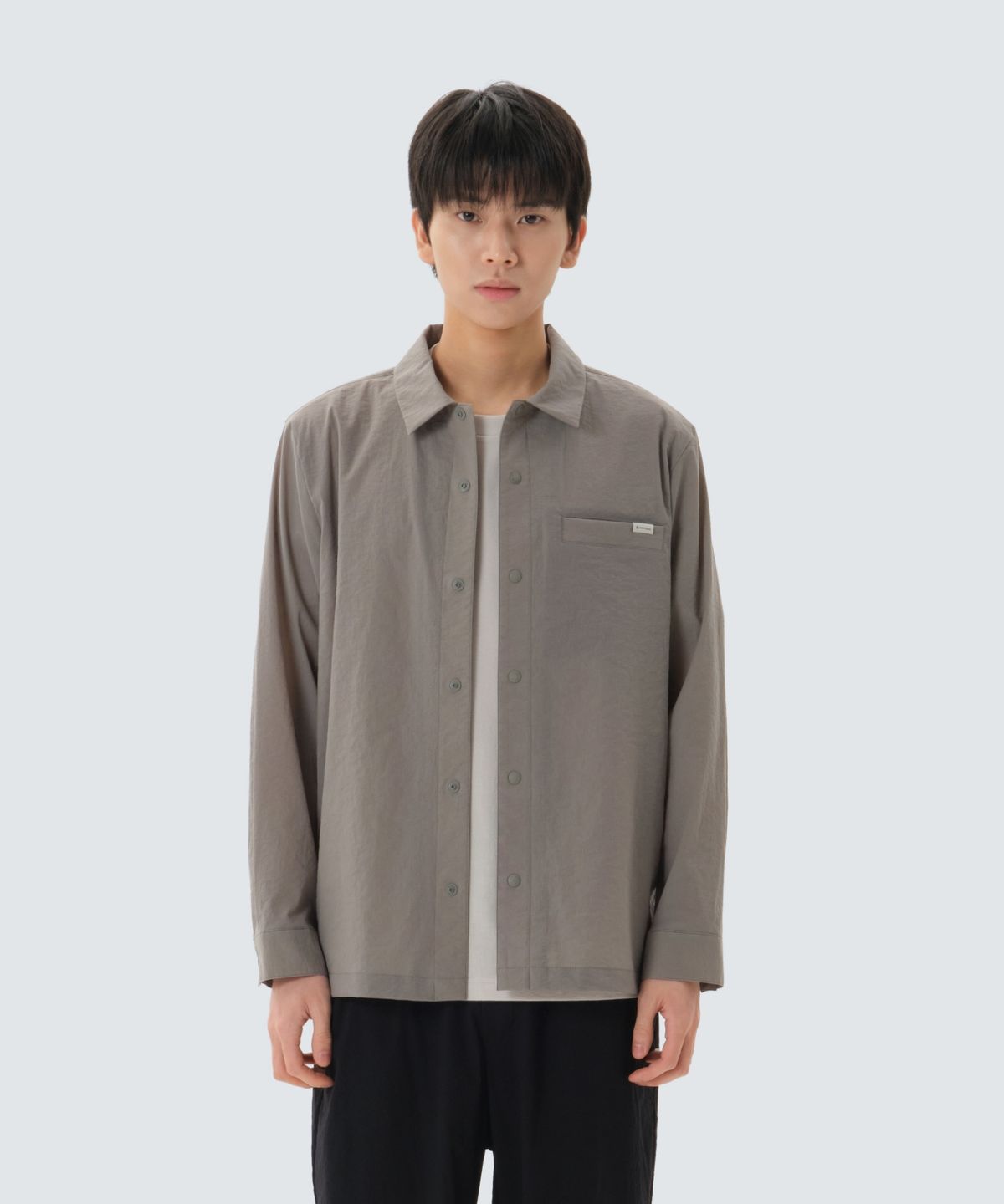 스노우피크 어패럴(SNOWPEAK APPAREL) 미닛 긴팔 셔츠 (S26MMFSH72) Vintage Gray