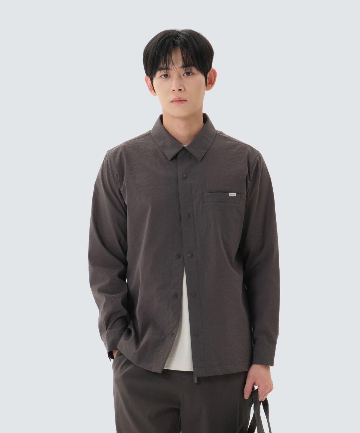 스노우피크 어패럴(SNOWPEAK APPAREL) 미닛 긴팔 셔츠 (S26MMFSH72) Chocolate Khaki