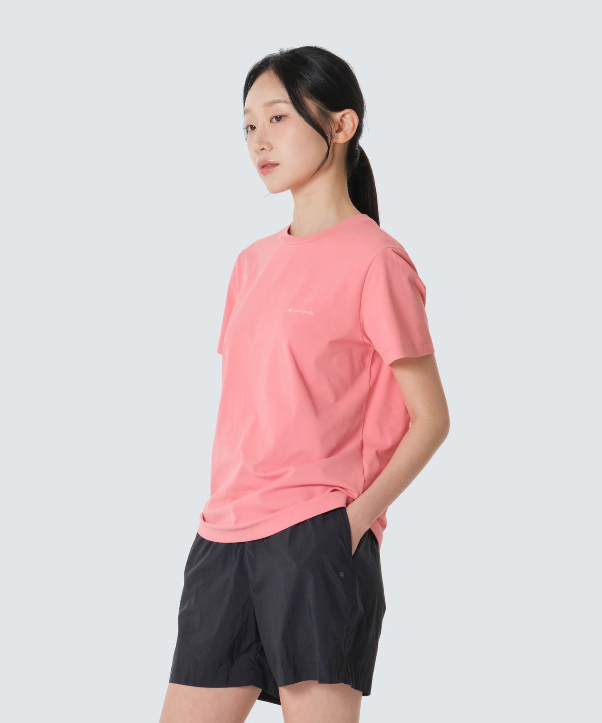 스노우피크 어패럴(SNOWPEAK APPAREL) 퀵드라이 여성 베이직 반팔 티셔츠 (S26MWTTS13) Pink