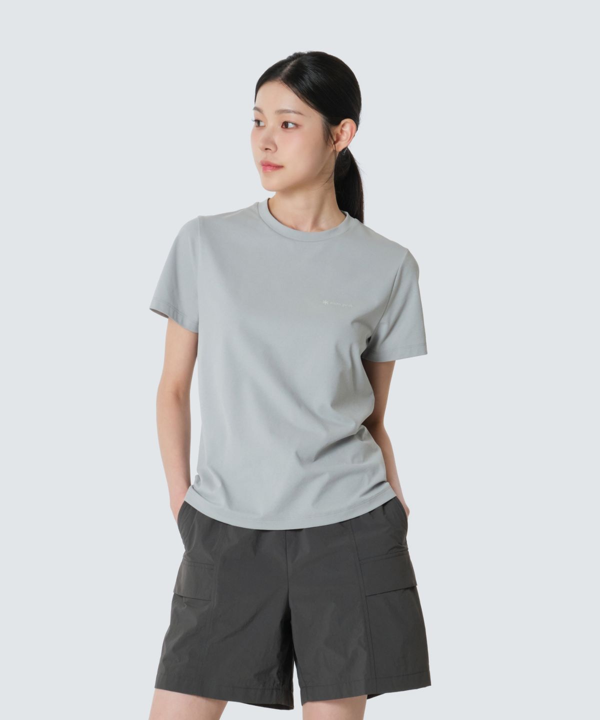 스노우피크 어패럴(SNOWPEAK APPAREL) 퀵드라이 여성 베이직 반팔 티셔츠 (S26MWTTS13) Mint