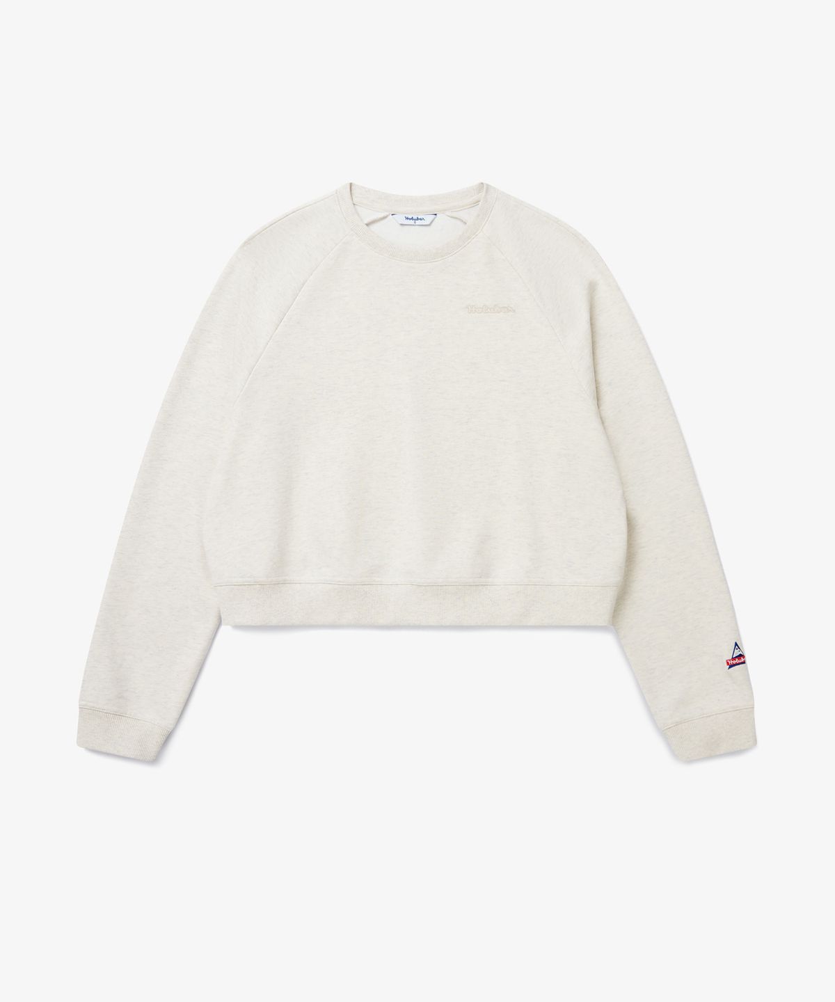 홀루바(HOLUBAR) Basic Logo Sweatshirt W Oatmeal