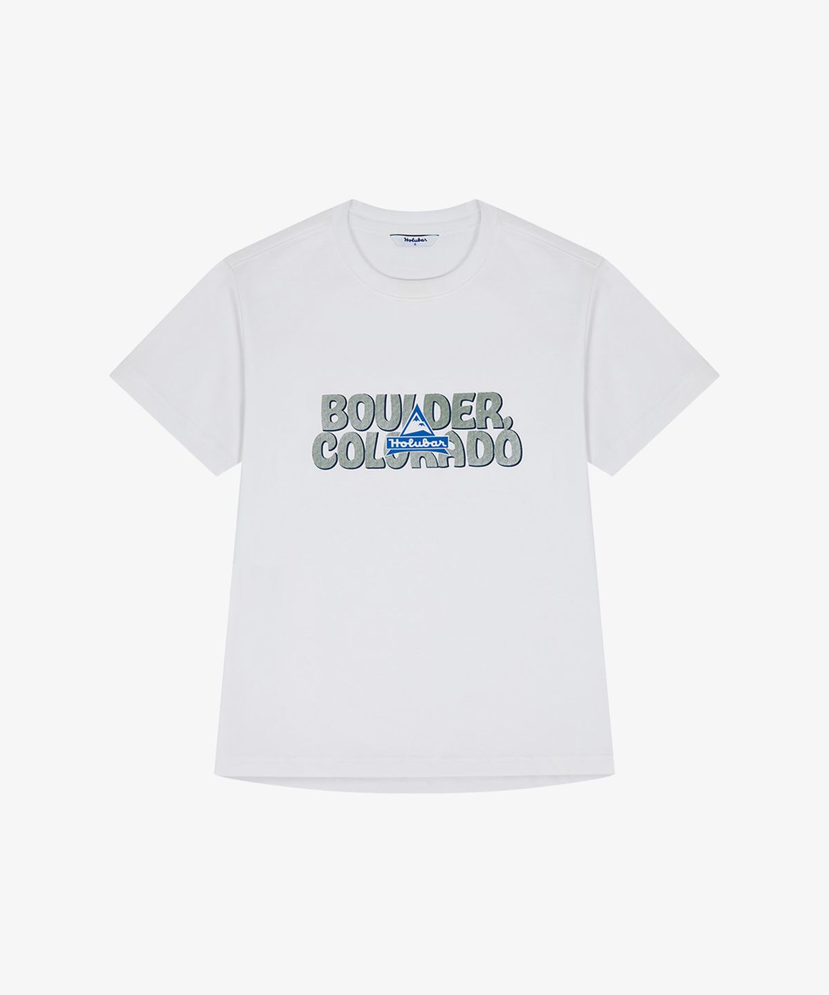 홀루바(HOLUBAR) Boulder Logo T Shirt W White