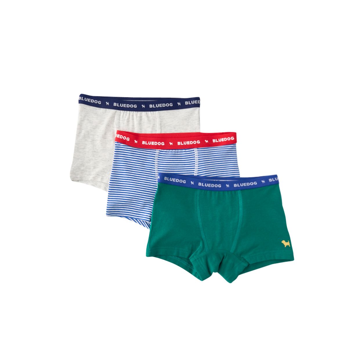 블루독(BLUEDOG) 레터링3종사각팬티 (26910-510-03)