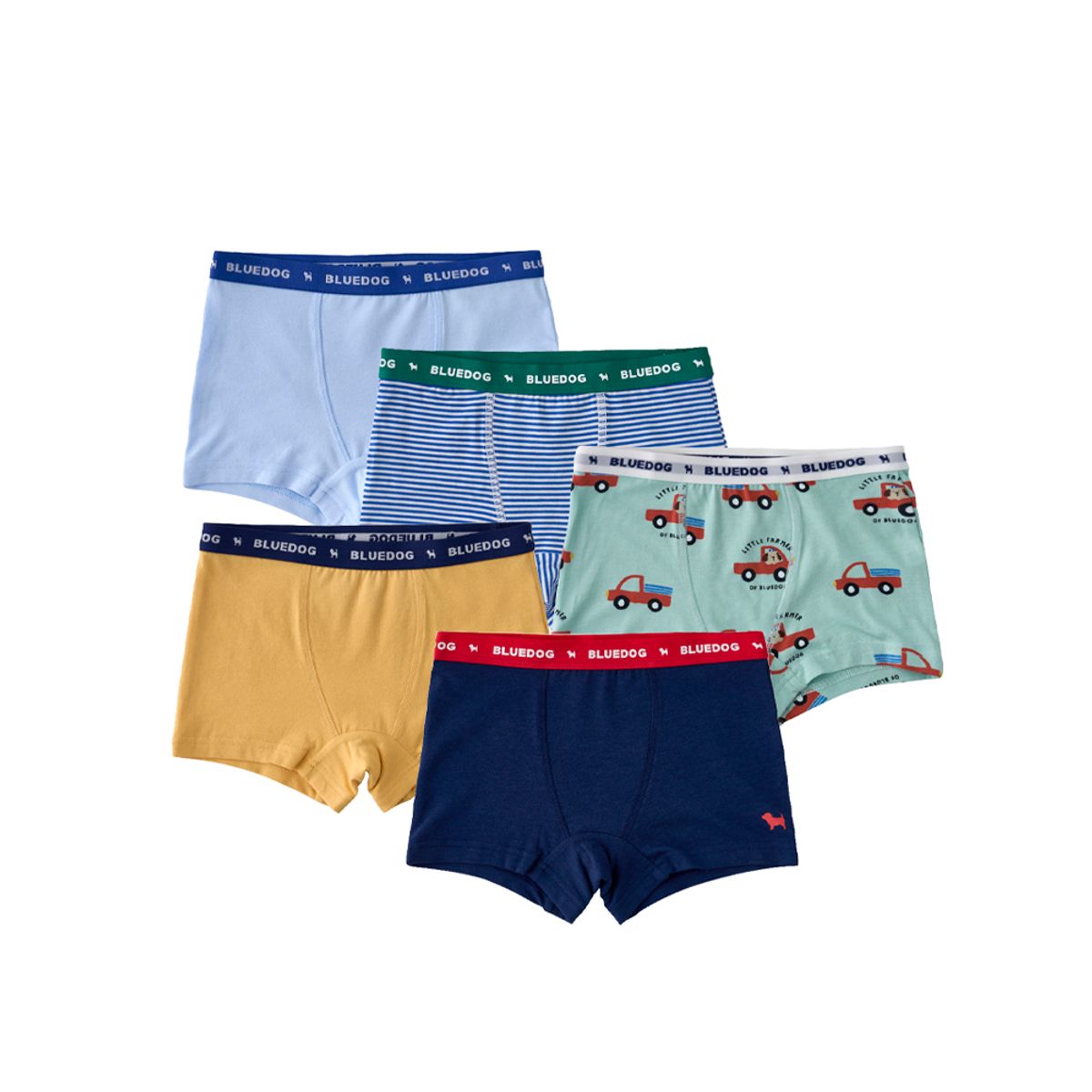 블루독(BLUEDOG) 자동차5종사각팬티 (26910-510-04)
