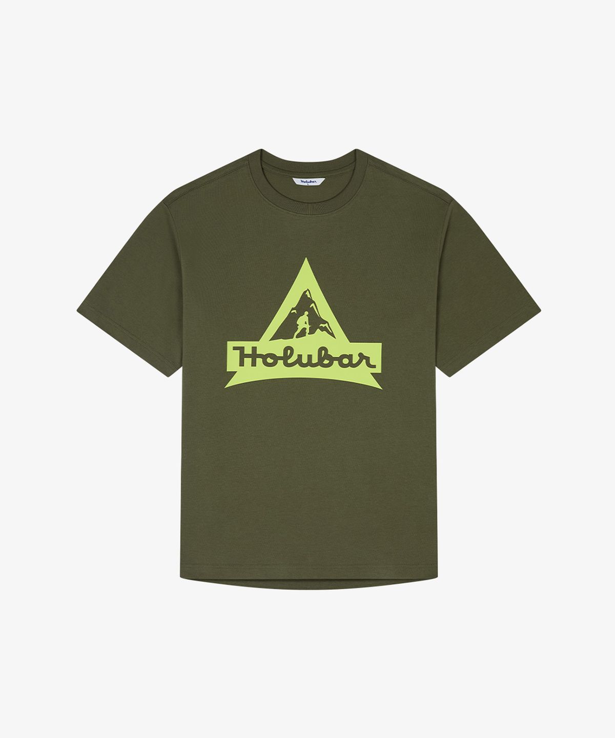 홀루바(HOLUBAR) Archive Logo T Shirt Khaki