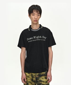 BRIT LAYERED COLLAR T-SHIRT atb1545m(BLACK)