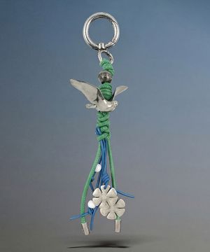 LUCKY BIRD KEYCHAIN aaa538u(GREEN/BLACK)