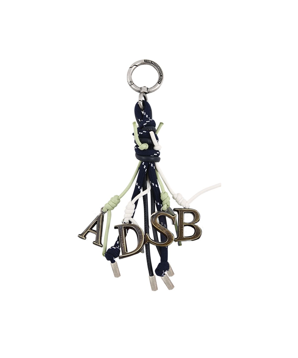 앤더슨벨(ADSB ANDERSSON BELL) INITIAL VINE KEYCHAIN aaa541u(NAVY/GREEN)