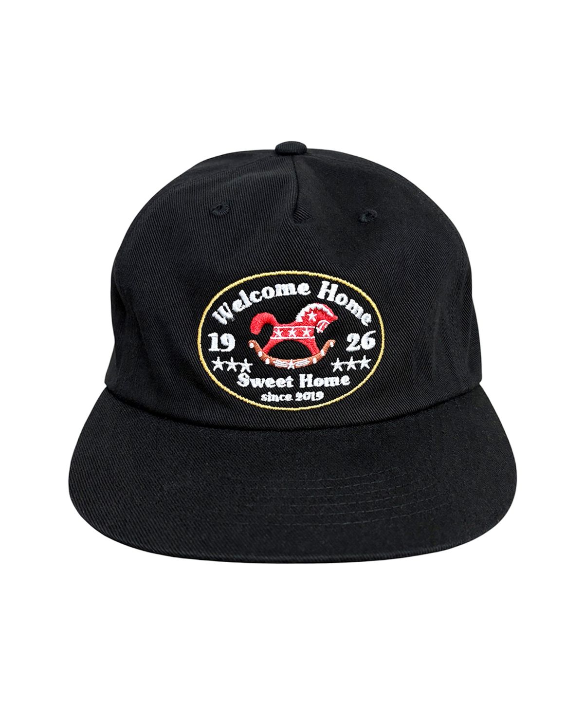 패슬(FASTLE) Red Horse 5Panel Washed Cap Black