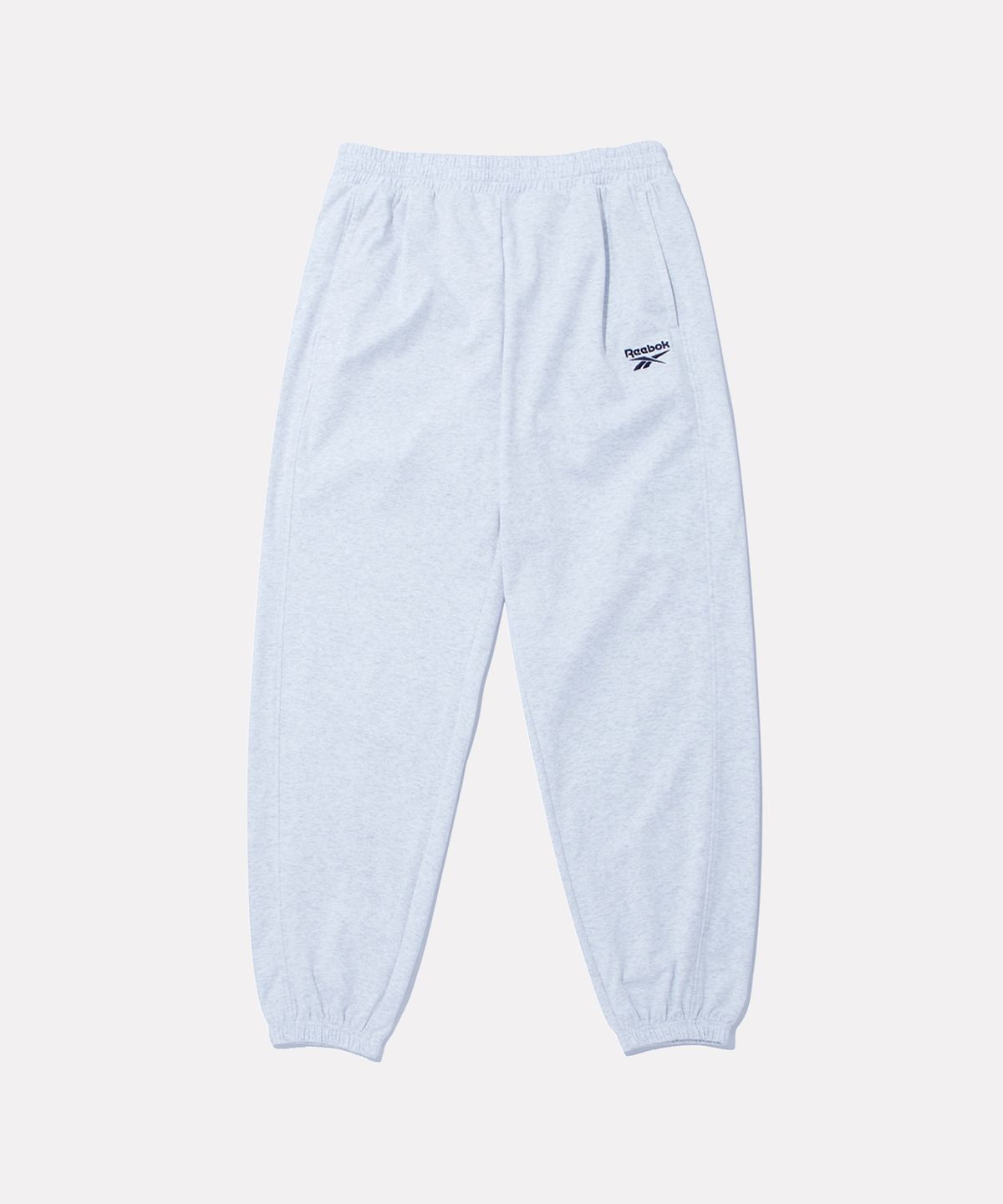 리복(REEBOK) 와이드 스웨트 조거 팬츠 - 라이트 멜란지 그레이