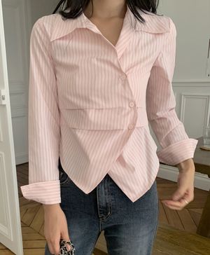 퓨렌 드레이프 블라우스