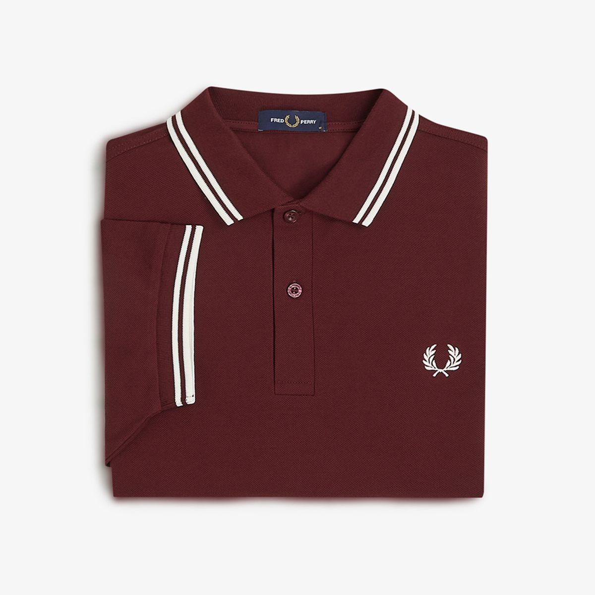 프레드페리(FRED PERRY) [M3600] 트윈 팁 프레드페리 셔츠 - 옥스 블러드/에크루 M3600-597