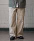 웰스 히든밴딩 와이드 코튼 팬츠 베이지