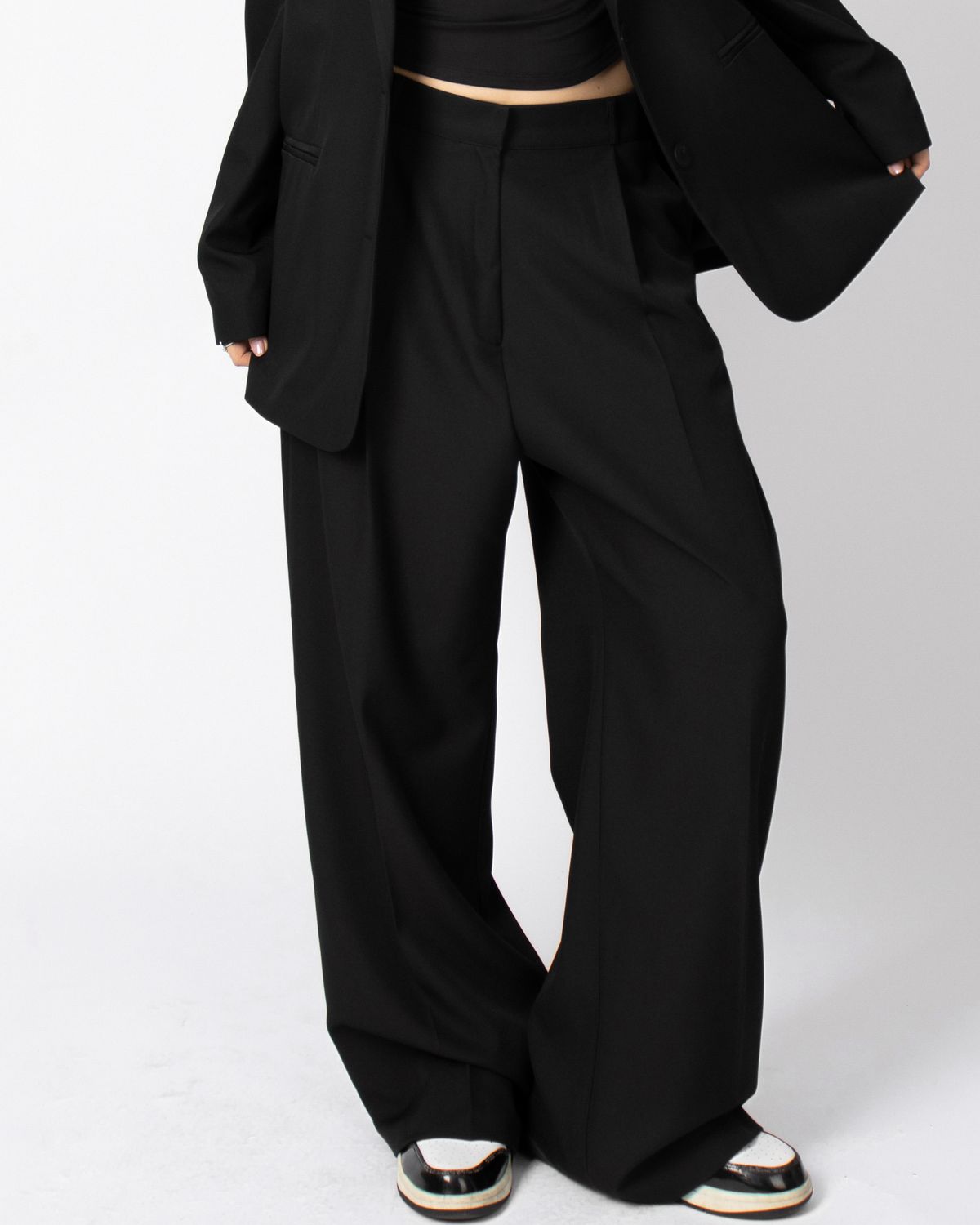 쿨시스(COOLSIS) CSS WIDE SLACKS-028 (BLACK)