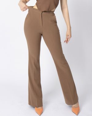 CSS BOOTCUT SLACKS-027 (BROWN)