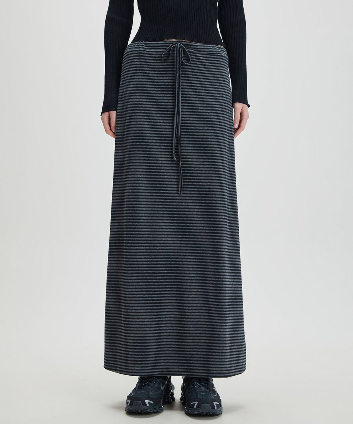 미쏘(MIXXO) 패턴 밴딩 롱스커트_MIWWMG41MS