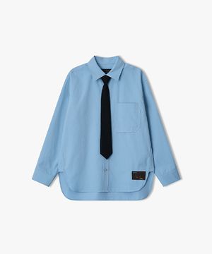 [26SS] LMS31761 라이트블루 오버핏 타이셋업 셔츠