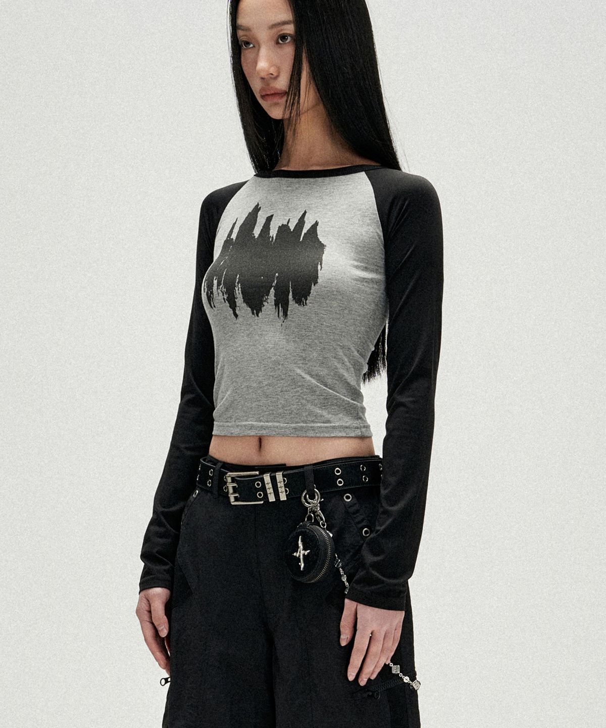 낫포너드(NOT4NERD) W Candle Raglan Long Sleeve - Grey