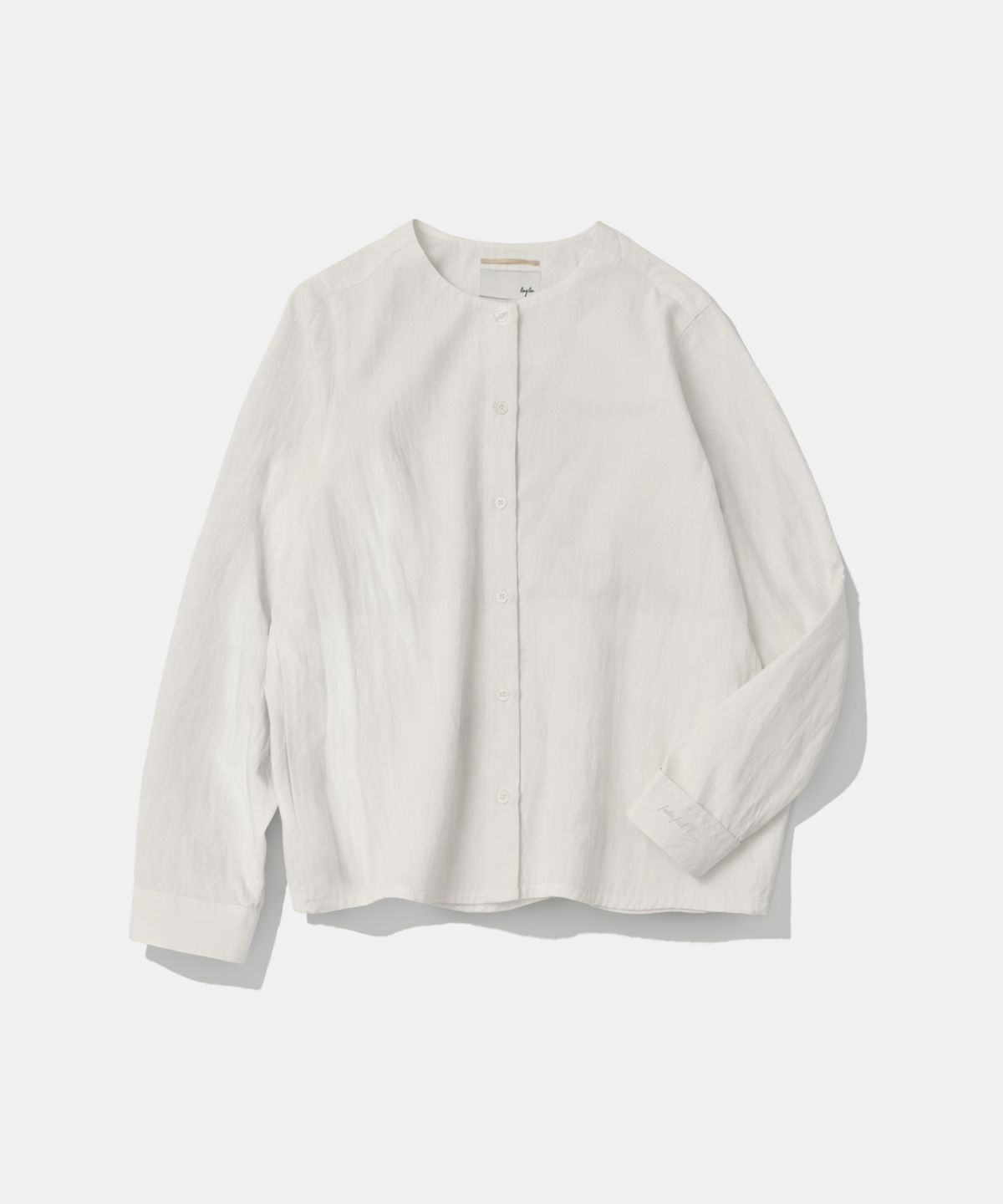 다이아몬드 레이라(DIAMOND LAYLA) Drift Collarless Blouse Shirt B01