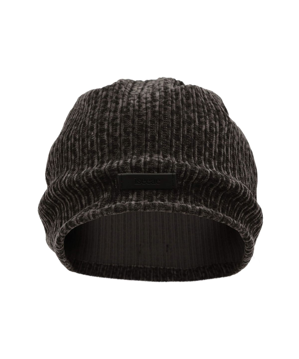 아이씨에(ISEEAE) Leopard Charcoal Beanie