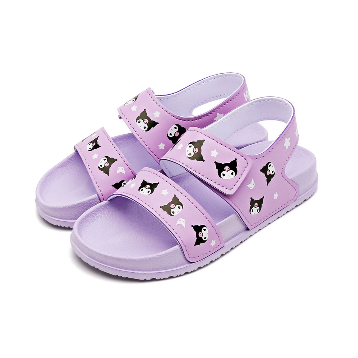 산리오 키즈(SANRIO) 쿠로미 패턴 벨크로 샌들