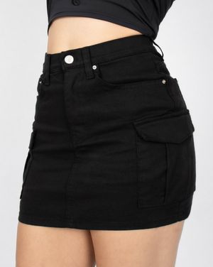 CS CARGO PANTS&SKIRTS-035 (BLACK)