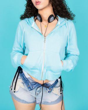 CS SS BASIC HOODIE ZIP-021 (MINT)