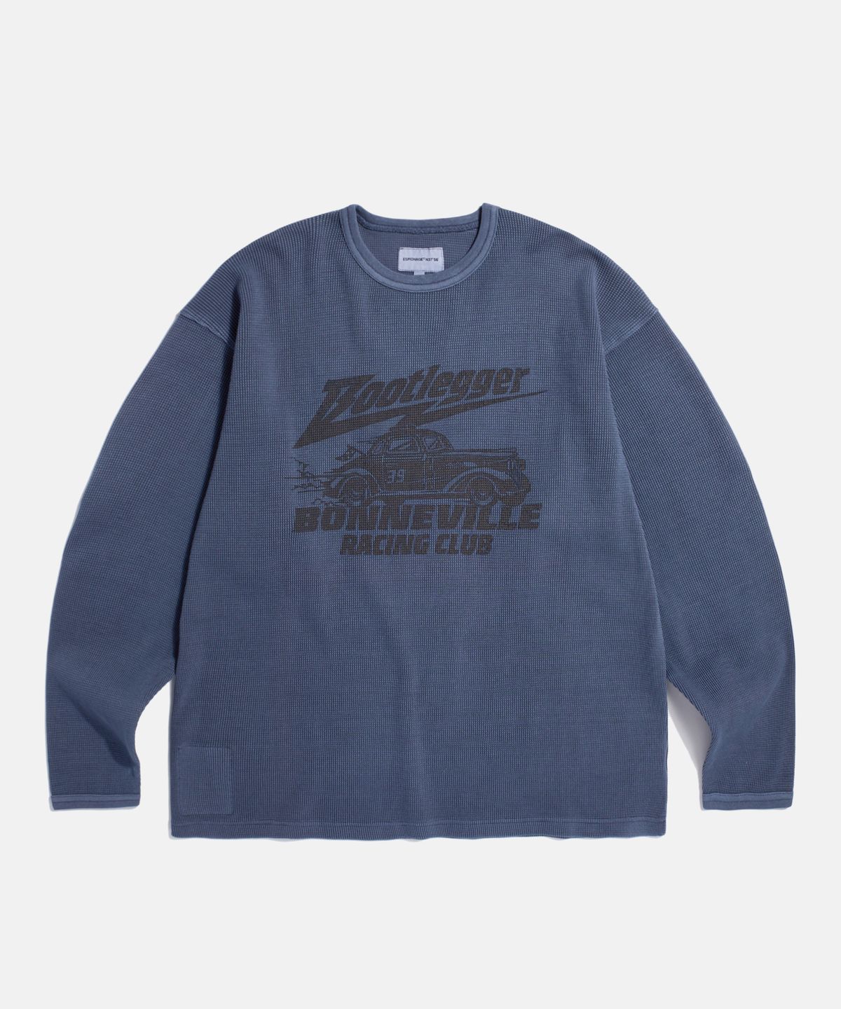 에스피오나지(ESPIONAGE) Bootlegger Pigment Thermal L/S Tee Navy