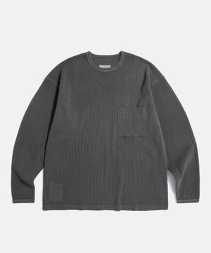 Pigment Thermal L/S Pocket Tee Vintage Black