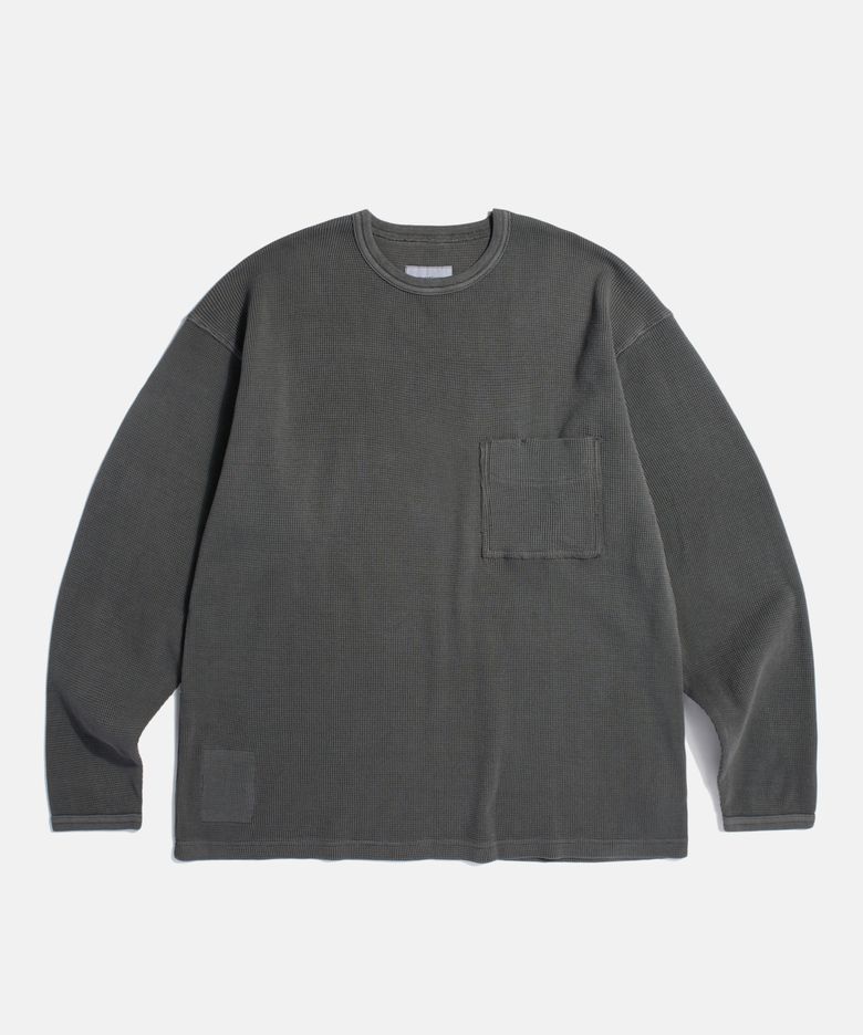 Pigment Thermal L/S Pocket Tee Vintage Black