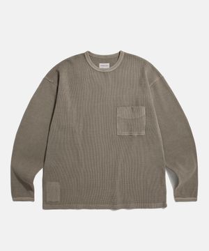Pigment Thermal L/S Pocket Tee Taupe