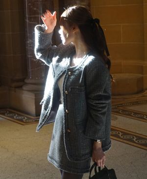 샤이어 트위드 자켓