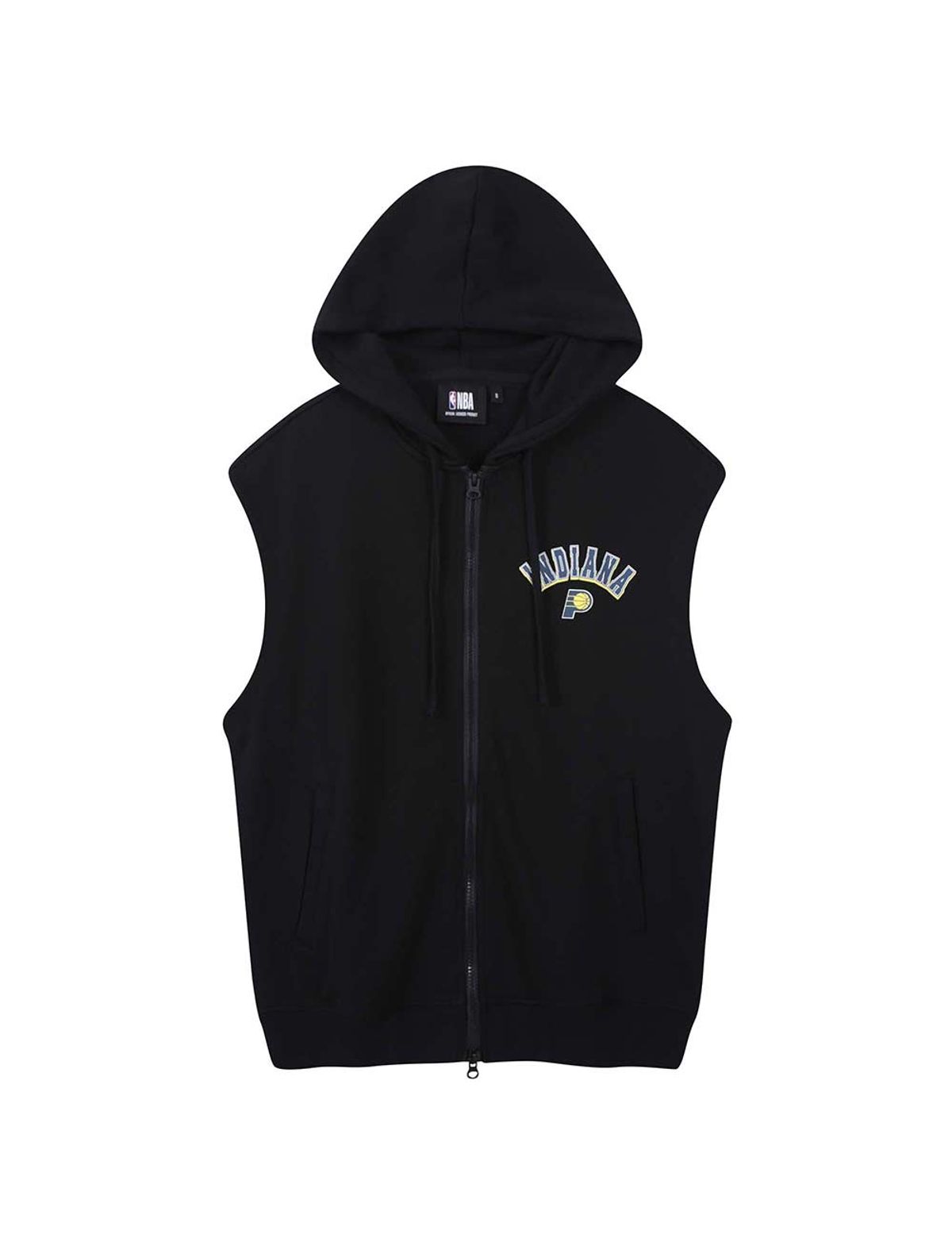 엔비에이(NBA) 슬리브리스 후드 집업 블랙