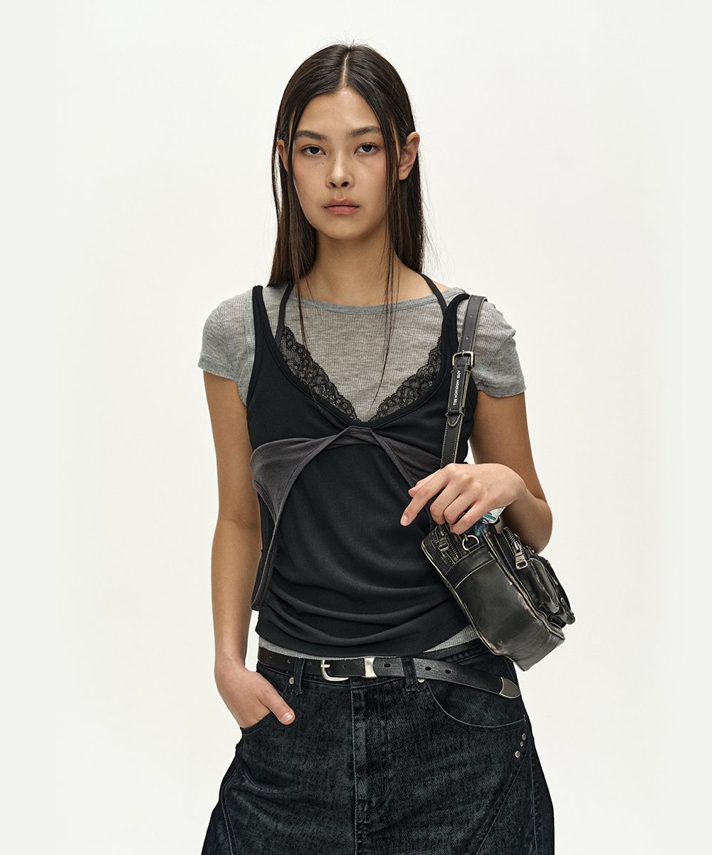 MUSINSA公式 | ANDERSSON BELL UPSIDE-DOWN LAYERED T-SHIRT atb1556w