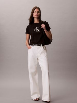 여성 애시드워시 히어로 모노로고 반팔 티셔츠 47G825G UB1