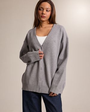CS CLASSIC SOFT OVER CARDIGAN-024 (GREY)
