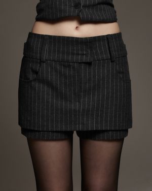 CS STRIPE LOW WAISTTAP SKORT-064