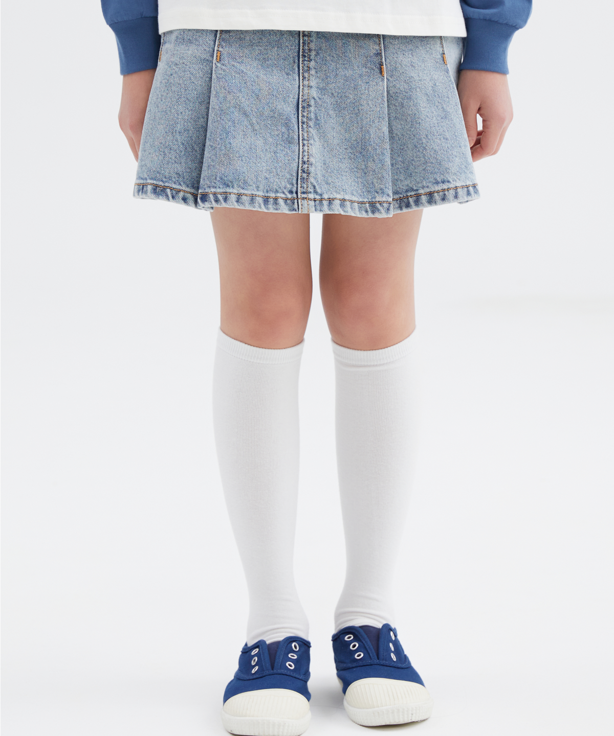 스파오 키즈(SPAO KIDS) [키즈]데님 스커트 팬츠_SPWJG23KG1