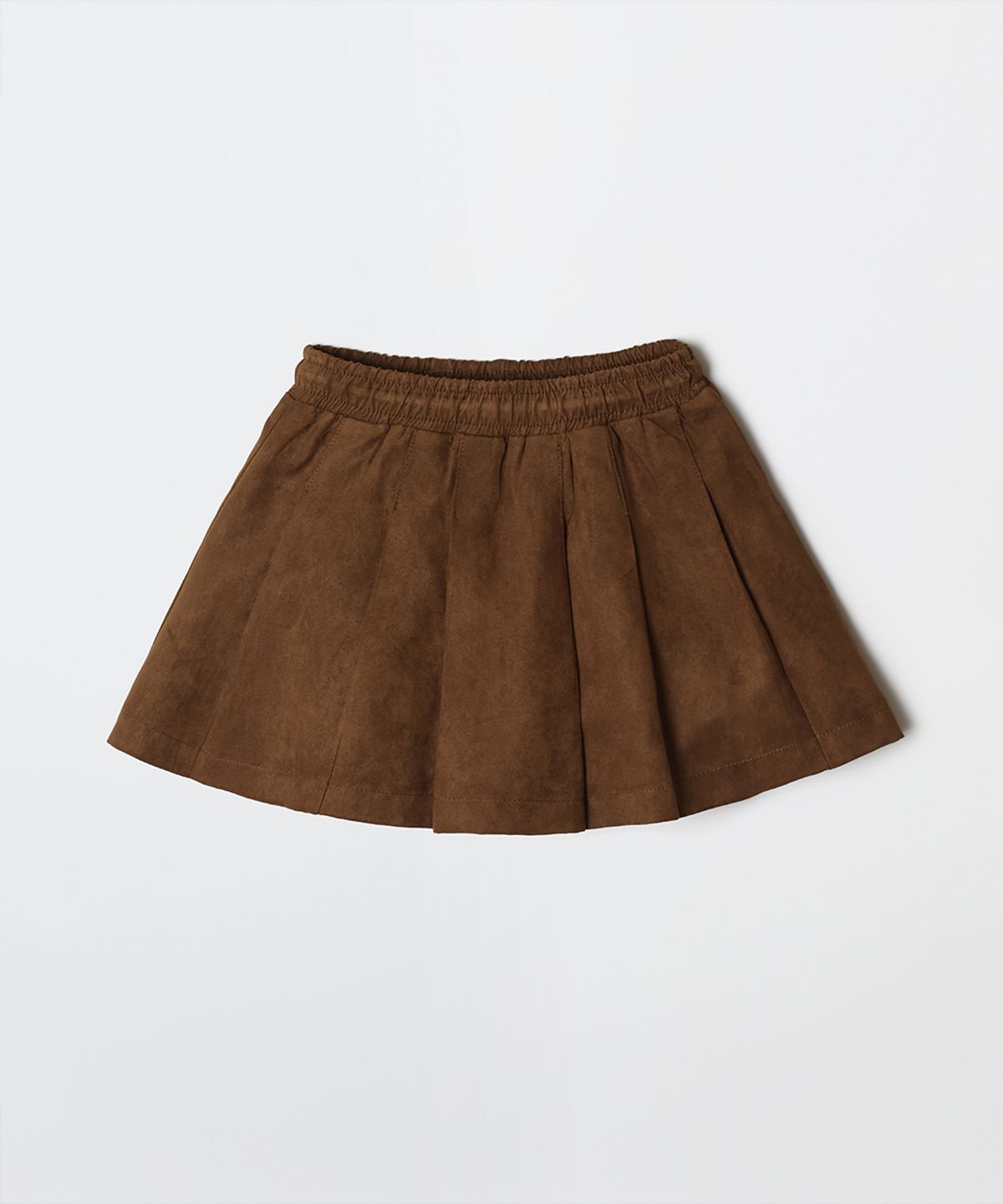 스파오 키즈(SPAO KIDS) [키즈](신세틱레더) 스웨이드 플리츠 스커트_SPWHG12KG1