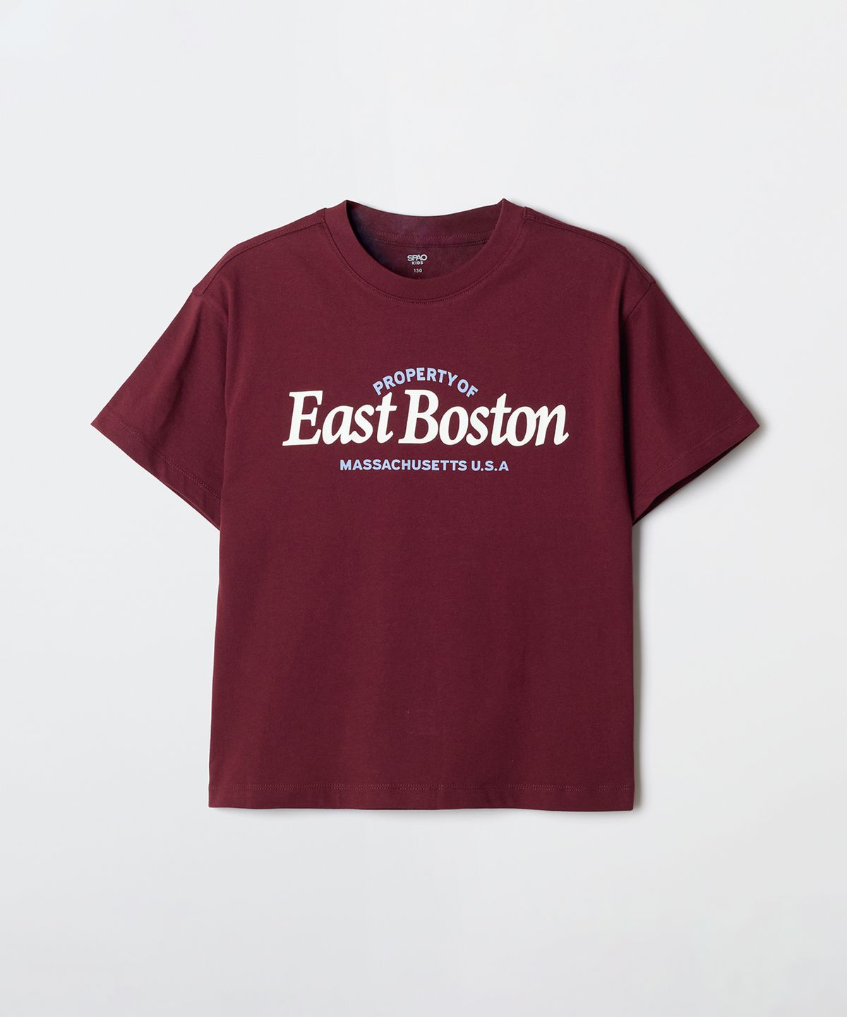 스파오 키즈(SPAO KIDS) [키즈]EAST BOSTON 오버핏 반팔티_SPRPG24KU2