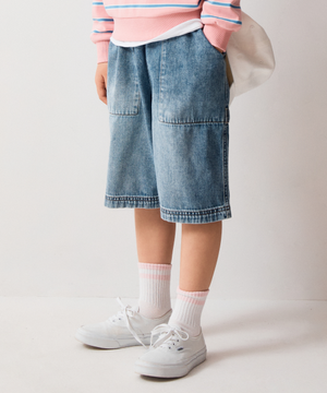 [키즈] 데님 카펜터 버뮤다 쇼츠_SPTNG37KU2