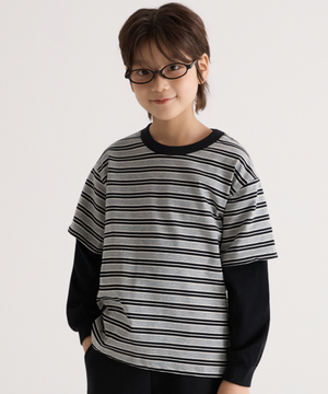[키즈]스트라이프 레이어드 긴팔티_SPLWG23KU2