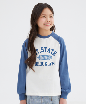 [키즈]캠퍼스 래글런 긴팔티_SPLAG23KU1