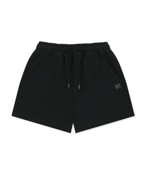 W TAG SWEAT SHORTS - BLACK