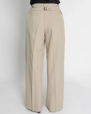 CS BELT WIDE SLACKS-048 (BEIGE)